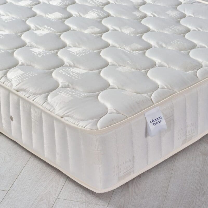 6ft Super King Size Quilted Fabric Mattress - Semi-Orthopaedic Pinerest Spring - Happy Beds