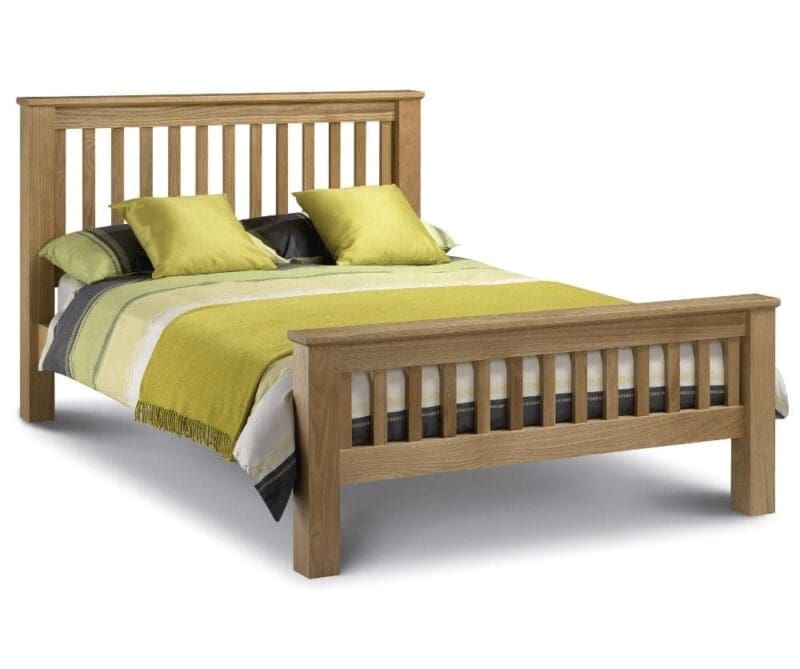 Amsterdam - Super King - High Foot End Solid Oak Wooden Bed Frame - Super King - Happy Beds