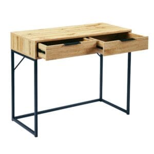 Bali - Dressing Table Desk - Oak - Wooden - Happy Beds