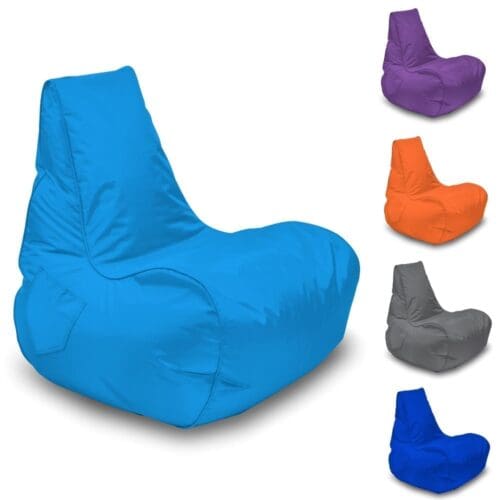 Bonkers - Gamer Bean Bag - Grey - Happy Beds