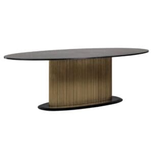 Brass Plated Colosseum Oval Dining Table