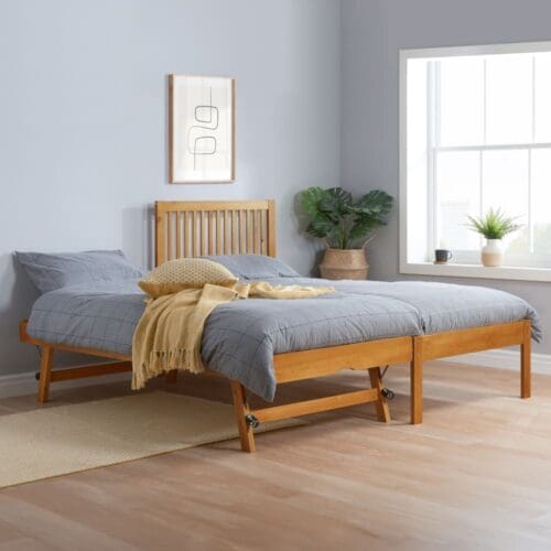 Buxton - Single - Guest Bed - Pine - Wood - 3ft - Happy Beds