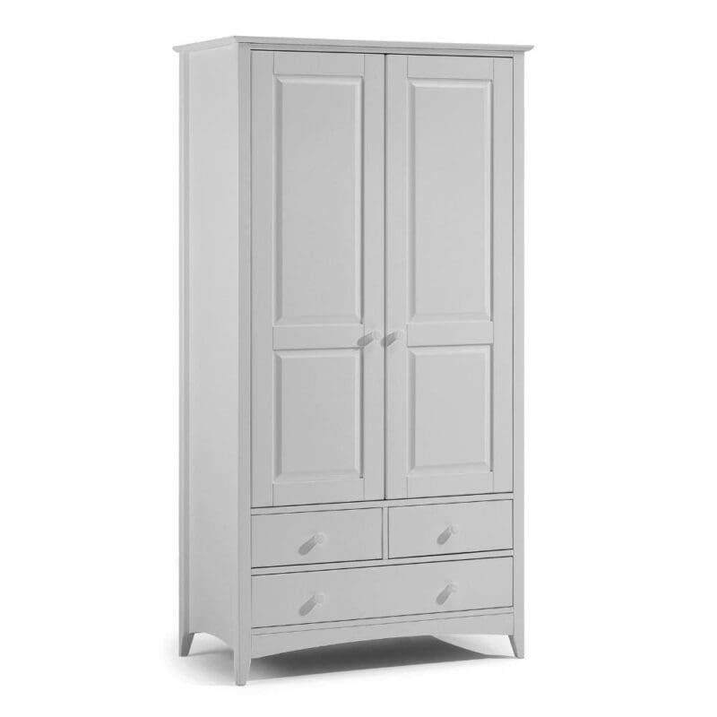 Cameo - Combination Wardrobe - Grey - Wooden - Happy Beds