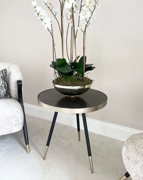 Caviar Marble Side Table