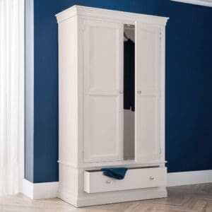 Clermont - Combination Wardrobe - Light Grey - Wooden - Happy Beds