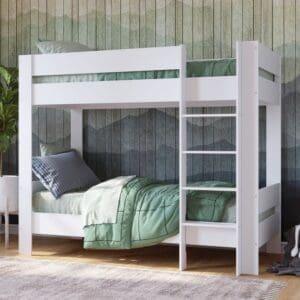 Coast - Single - Bunk Bed - White Wooden - 3ft - Happy Beds