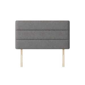 Cornell - Small Single - Lined Headboard - Dark Grey - Fabric - 2ft6 - Happy Beds