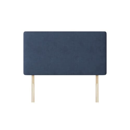 Cornell - Small Single - Plain Headboard - Dark Blue - Fabric - 2ft6 - Happy Beds