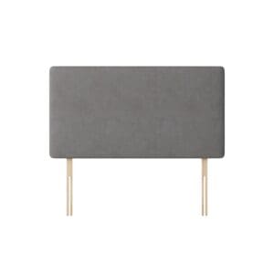 Cornell - Small Single - Plain Headboard - Dark Grey - Fabric - 2ft6 - Happy Beds