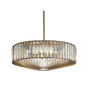 Crystal Brass Pendant Light