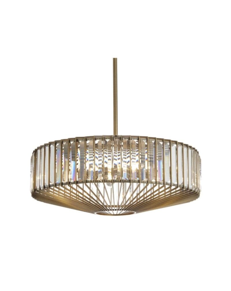 Crystal Brass Pendant Light