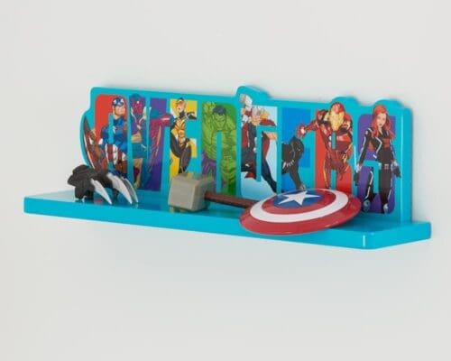 Disney - Avengers - Display Shelf - Blue - Wooden - Happy Beds