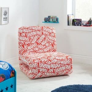 Disney - Marvel - Fold Out Bed - Red/White - Fabric - Happy Beds