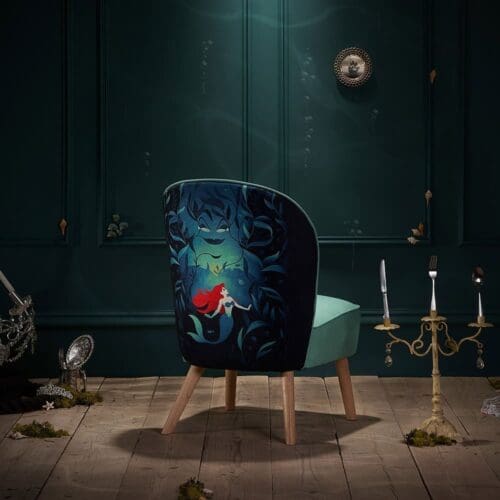 Disney - The Little Mermaid Accent Chair - Green - Fabric - Wooden - Happy Beds