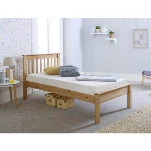 Dorset - Single - Bed - Waxed Pine - Wood - 3ft - Happy Beds