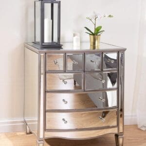 Elysee - Mirrored Merchant Chest - Mirror - Glass - Happy Beds