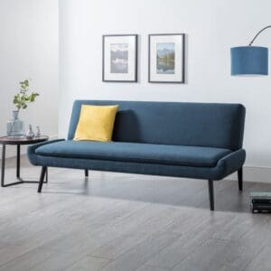 Gaudi - Linen 3 Seater Sofa Bed - Blue - Linen - Happy Beds