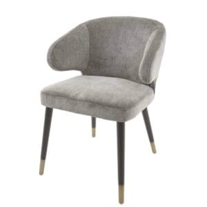 Grey Chenille Dining Chair