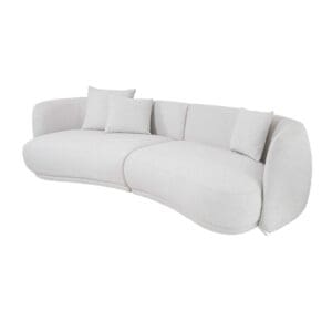 Ice Ivory Soft Curved Sofa