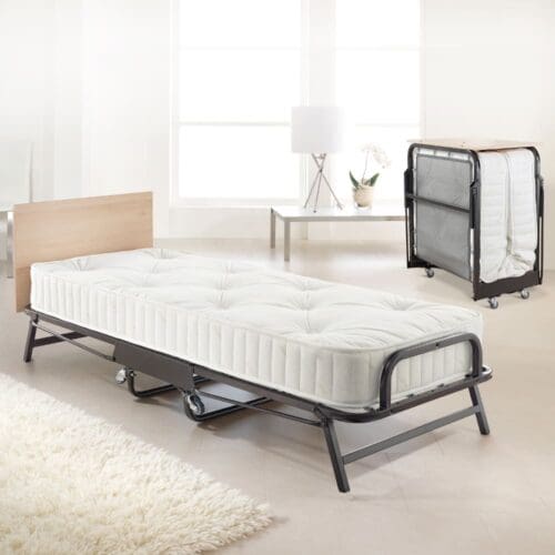 Jay-Be Small Single - Crown Premier Folding Guest Bed with Deep Sprung Mattress - 2ft6 - Happy Beds