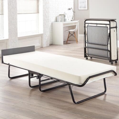 Jay-Be Small Single - Visitor Contract Folding Guest Bed with Performance Mattress - 2ft6 - Happy Beds