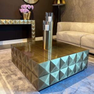 Luxe Brushed Gold Coffee Table