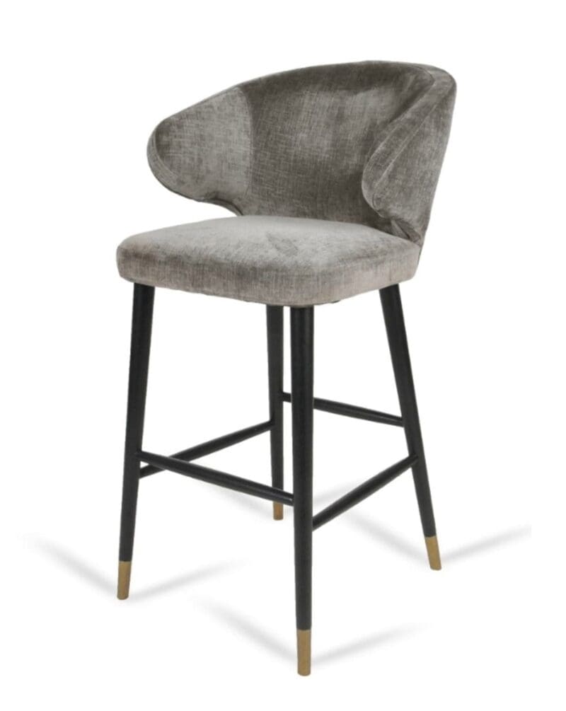 Luxury Chenille Bar Stool