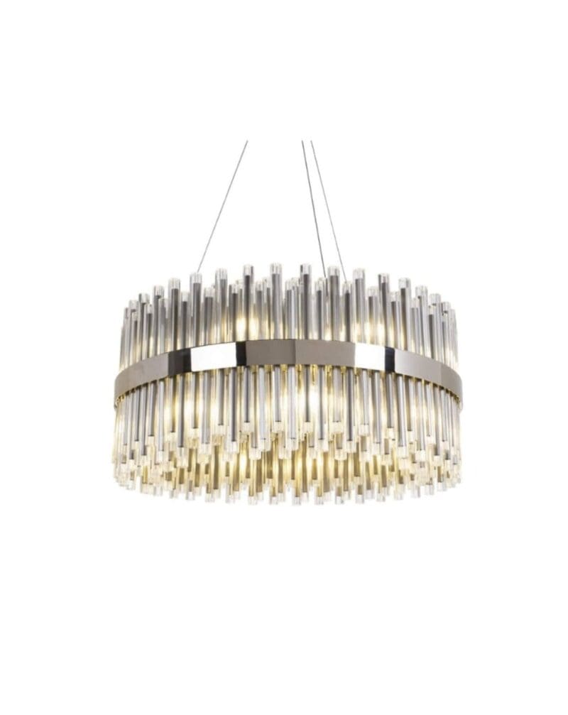 Luxury Nickel Glass Chandelier