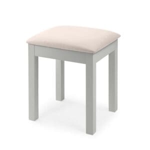 Maine - Dressing Table Stool - Grey - Wooden - Happy Beds