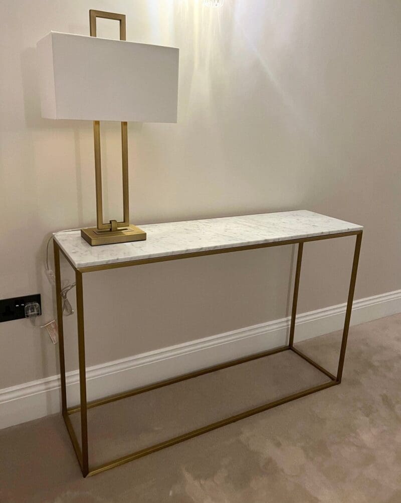 Marble Brass Console Table