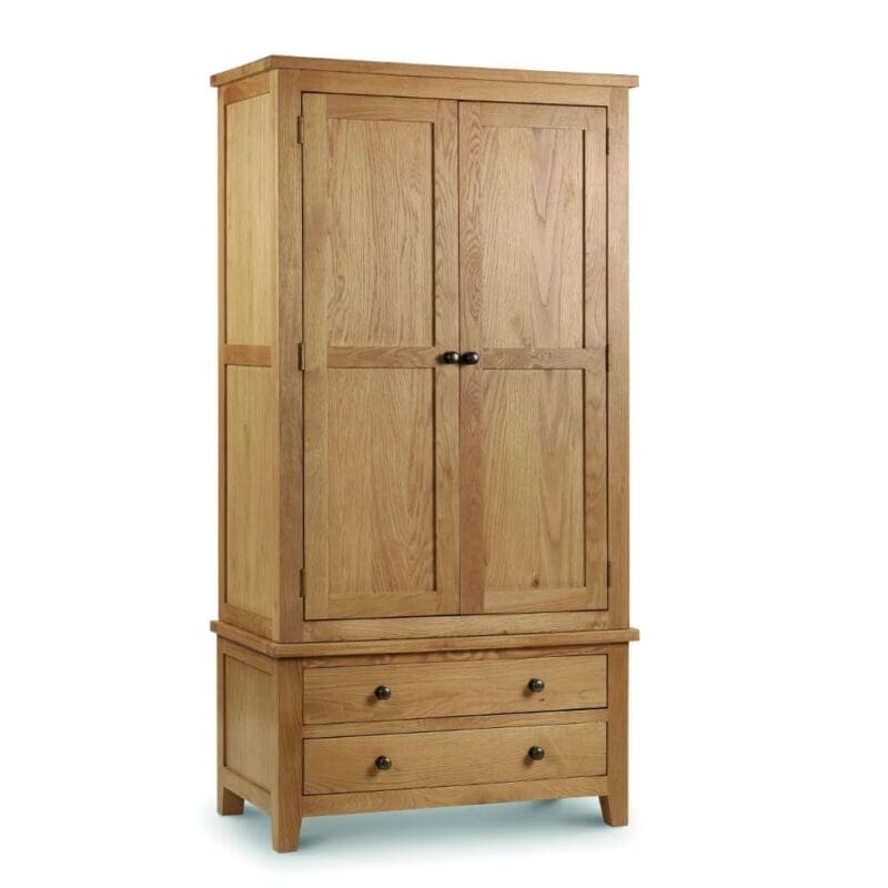 Marlborough - Combination Wardrobe - Oak - Wooden - Happy Beds