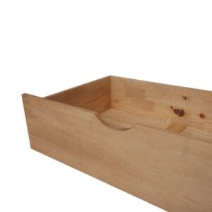 Pair Of Underbed Storage Drawers - Waxed Pine - Wooden - Happy Beds