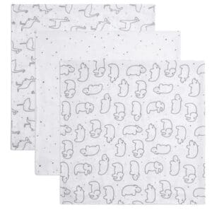 Panda Bamboo Muslin Square - Freckles - 70cm x 70cm