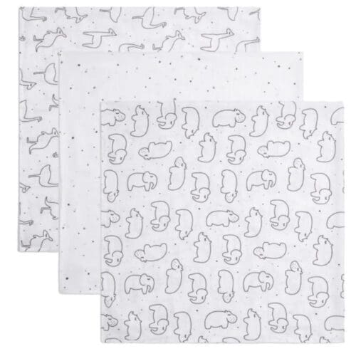 Panda Bamboo Muslin Square - Freckles - 70cm x 70cm