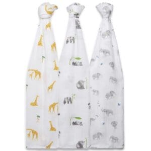 Panda Bamboo Muslin Swaddle - Origami - 120cm x 120cm