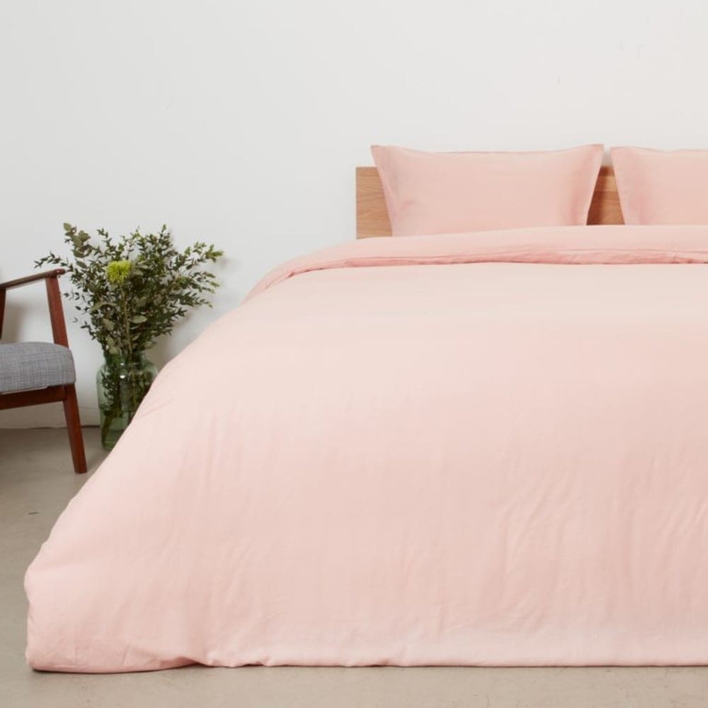 Panda Linen Bedding Set Himalayan Pink 6ft Super King Size 3
