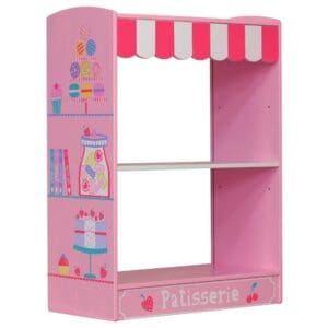 Patisserie - Childrens Bookcase - Pink - Wooden - Happy Beds