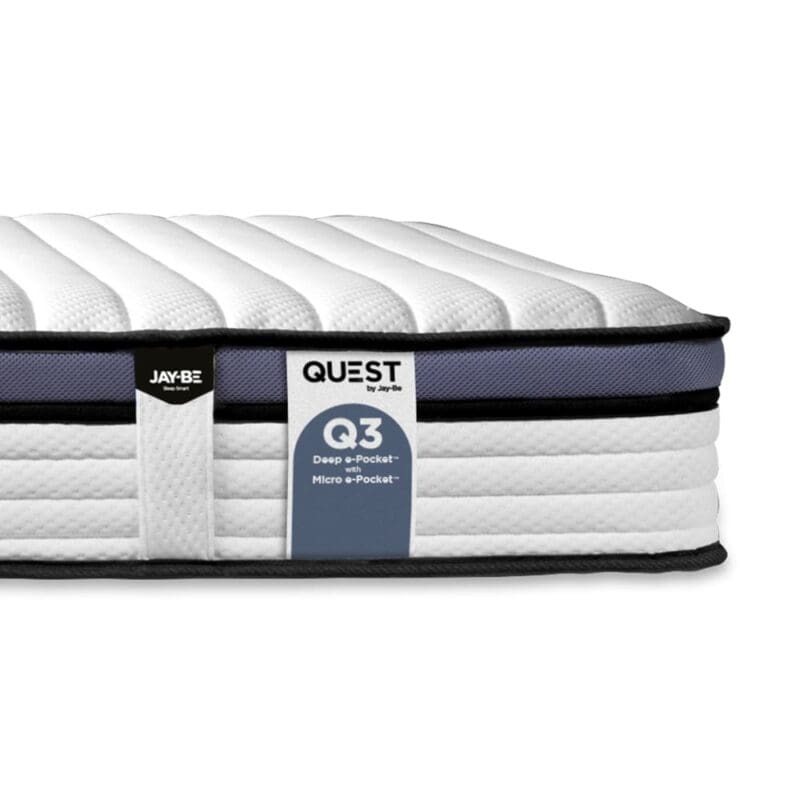 Quest Q3 Epic Comfort Twin Pocket Sprung Mattress - 3ft Single (90 x 190 cm)