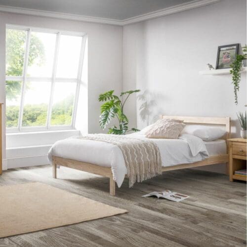 Sami - Single - Pine - Wooden - Low Foot-End Bed - 3ft - Happy Beds