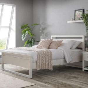 Venice - Single - White - Wooden - Low Foot-End Bed - 3ft - Happy Beds