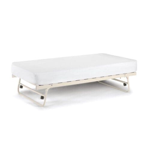 Versailles - Single - Guest Underbed Trundle - White - Metal - 3ft - Happy Beds