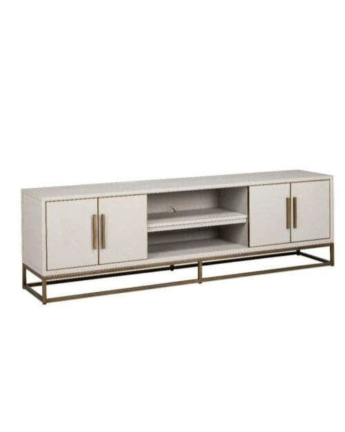 Whitebone Brass TV Cabinet