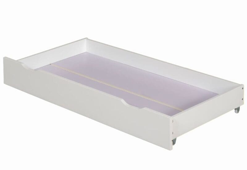 Zibo - Underbed Storage Drawer - White - Wooden - Happy Beds