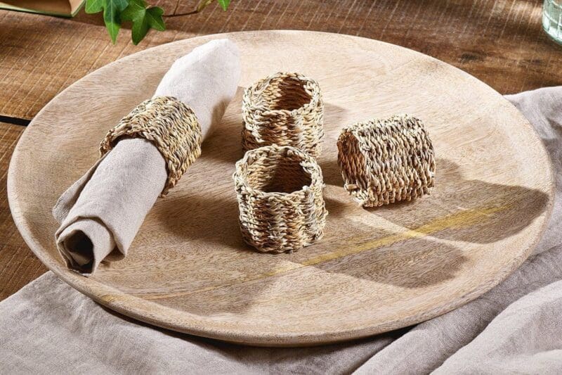 nkuku aarushu napkin rings natural set of 4 5055672419983 32809452535984