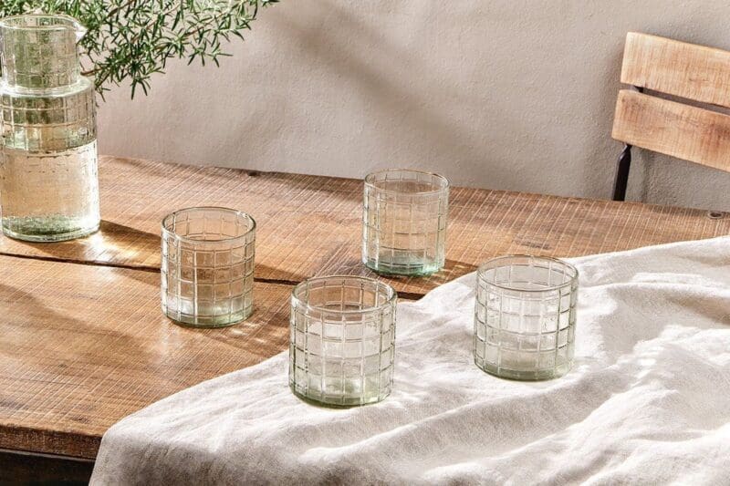 nkuku adhit glass tumbler clear set of 4 5055672419921 32809461022896