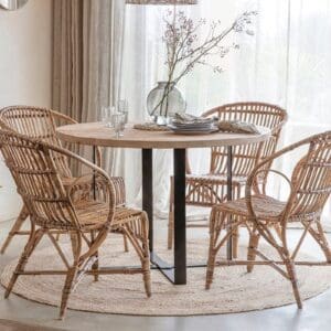 Nkuku Ajaya Rattan Dining Chair | Outdoor Living | Natural