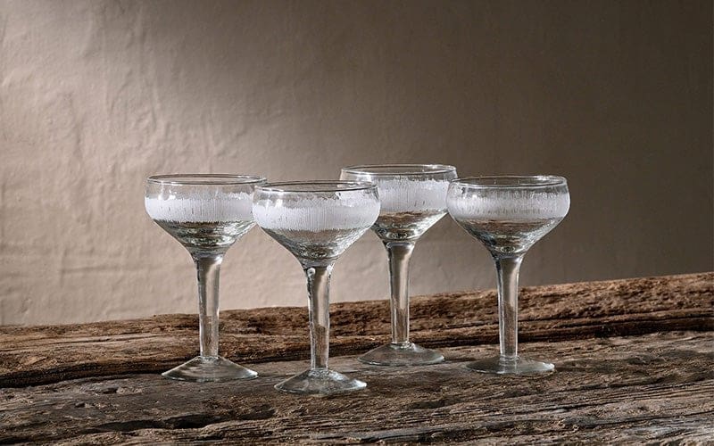 nkuku anara etched cocktail glass clear set of 4 5055672408475 31884760711344