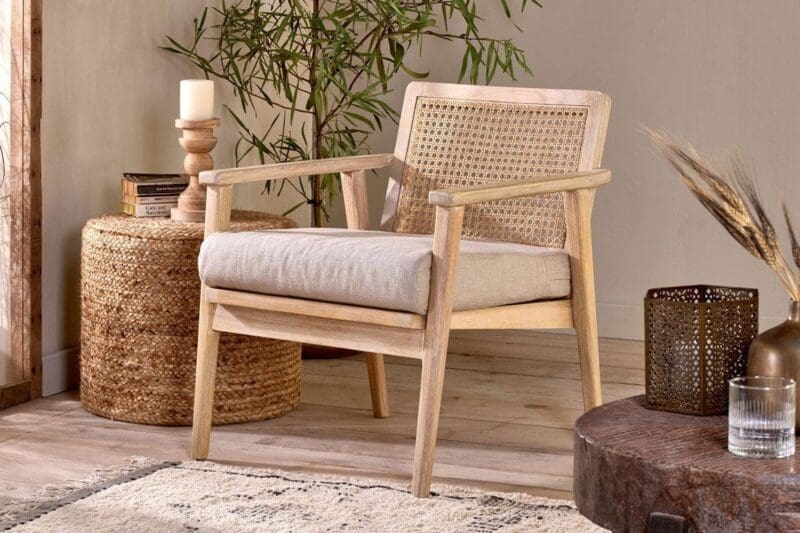 nkuku atri mango wood cane occasional chair 5055672410638 31010476228784