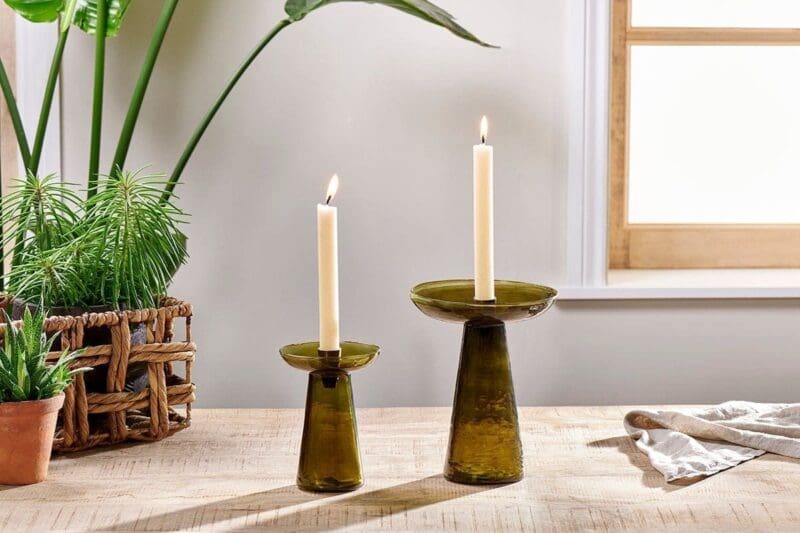 nkuku avyn recylcled glass candle holder forest green 5 05567e 12 32807104020656 1