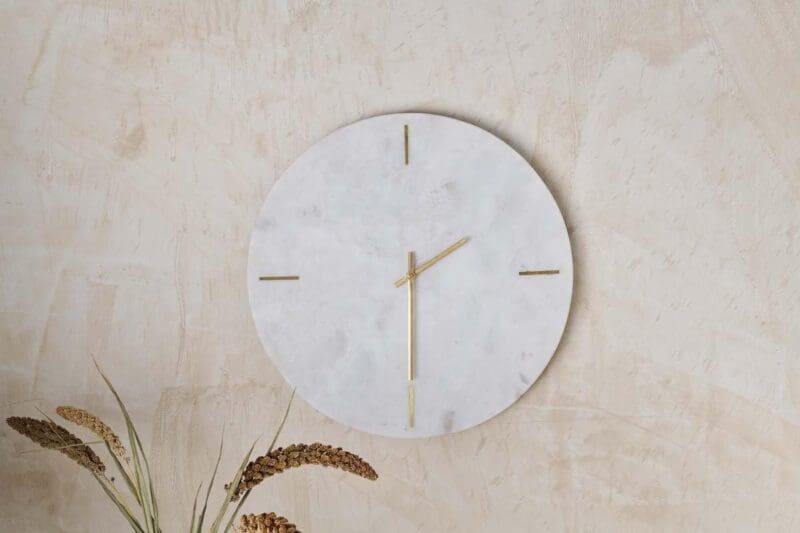 nkuku besa marble clock white 5055672495994 29333038661808